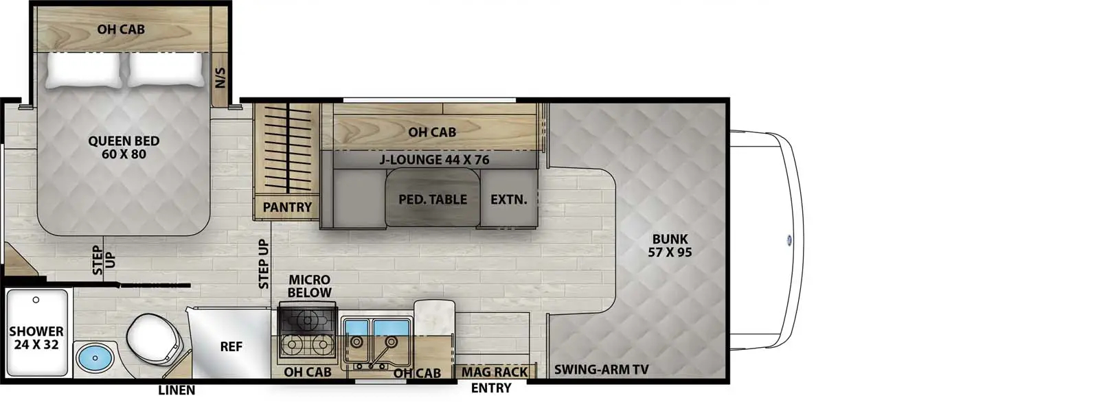 210RSS Chevy 4500 Floorplan Image